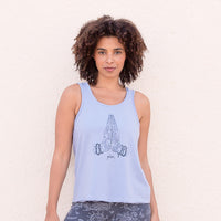 Yoga-Top Alaska Give - skyblue - YOGISHOP