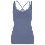 Yoga-Top Sofia - bluegrey - YOGISHOP