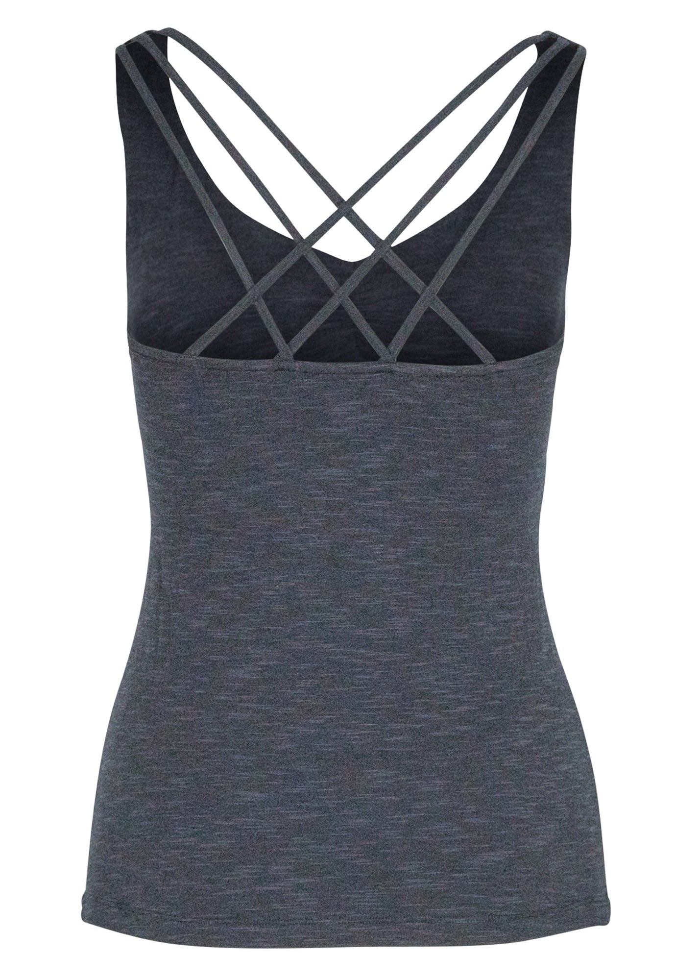 Yoga-Top "Nouri" - antracite melange - YOGISHOP