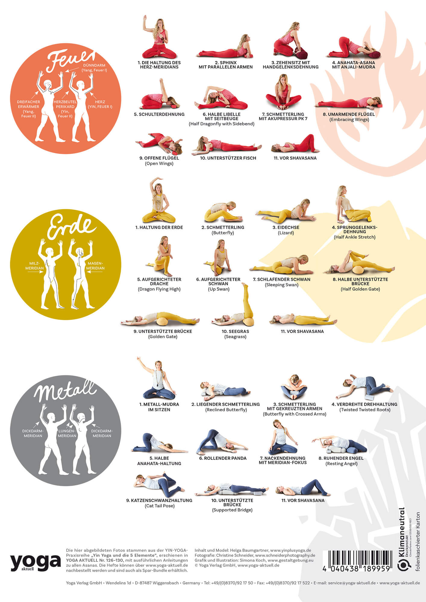 Yin Yoga mit Helga Baumgartner Poster A4 - YOGISHOP