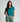 Yoga-Shirt flowing batwing "ala" – petrol