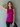 Yoga top boatneck "ala" - raspberry