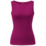 Yoga-Top Boatneck "ala" - raspberry - YOGISHOP