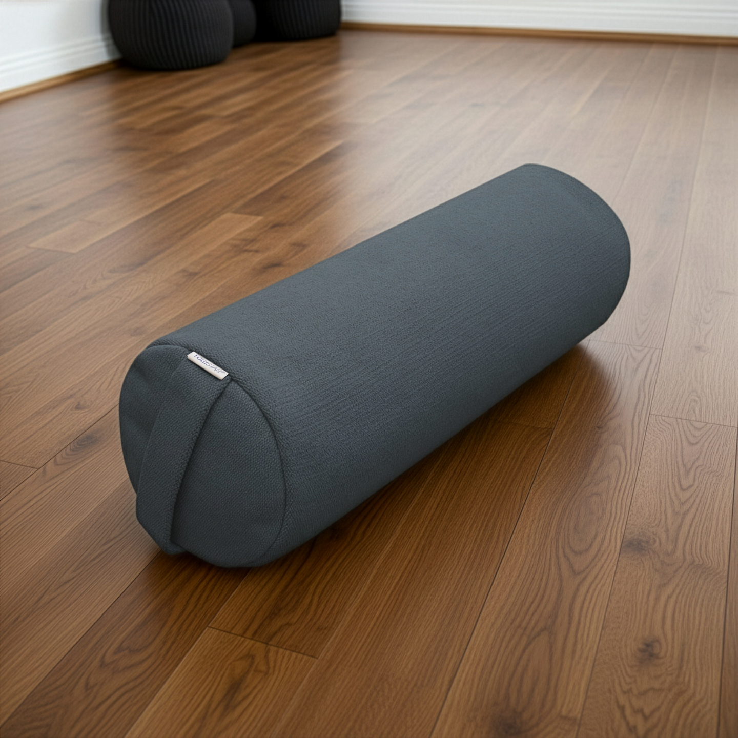 Yoga-Bolster yin - rund - Jute - YOGISHOP