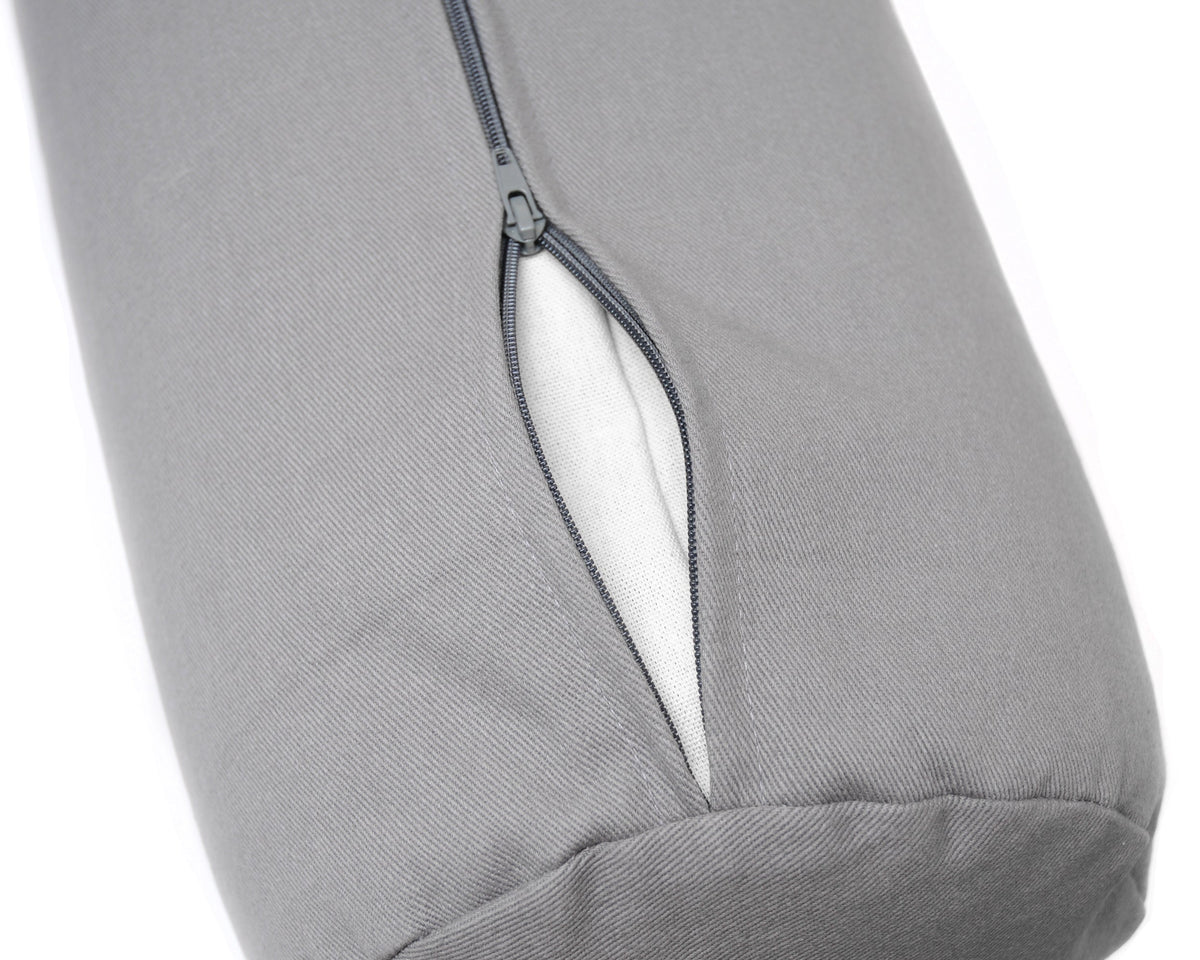 Yoga-Bolster yin - rund - Samtosha - organic cotton