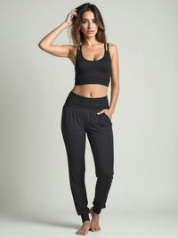 Yoga harem pants "ala" - black