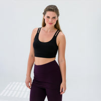 Yoga-Bra active fit "ala" - black - YOGISTAR