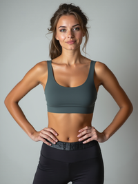 Yoga-Bra "rheia" - pine green - YOGISHOP