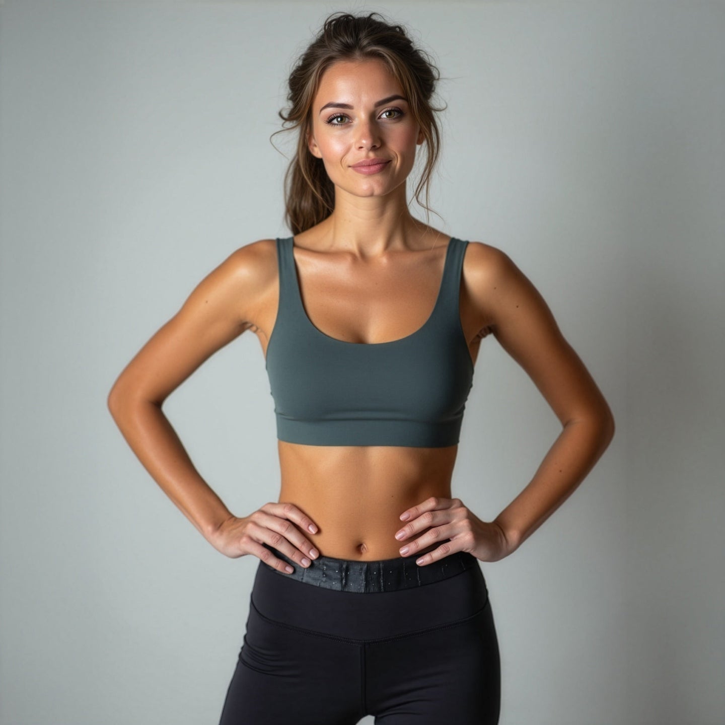 Yoga-Bra "rheia" - pine green - YOGISTAR