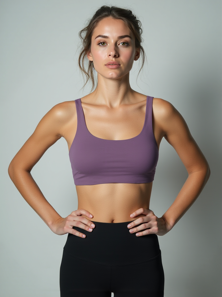 Yoga-Bra "rheia" - velvet plum