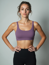 Yoga-Bra "rheia" - velvet plum