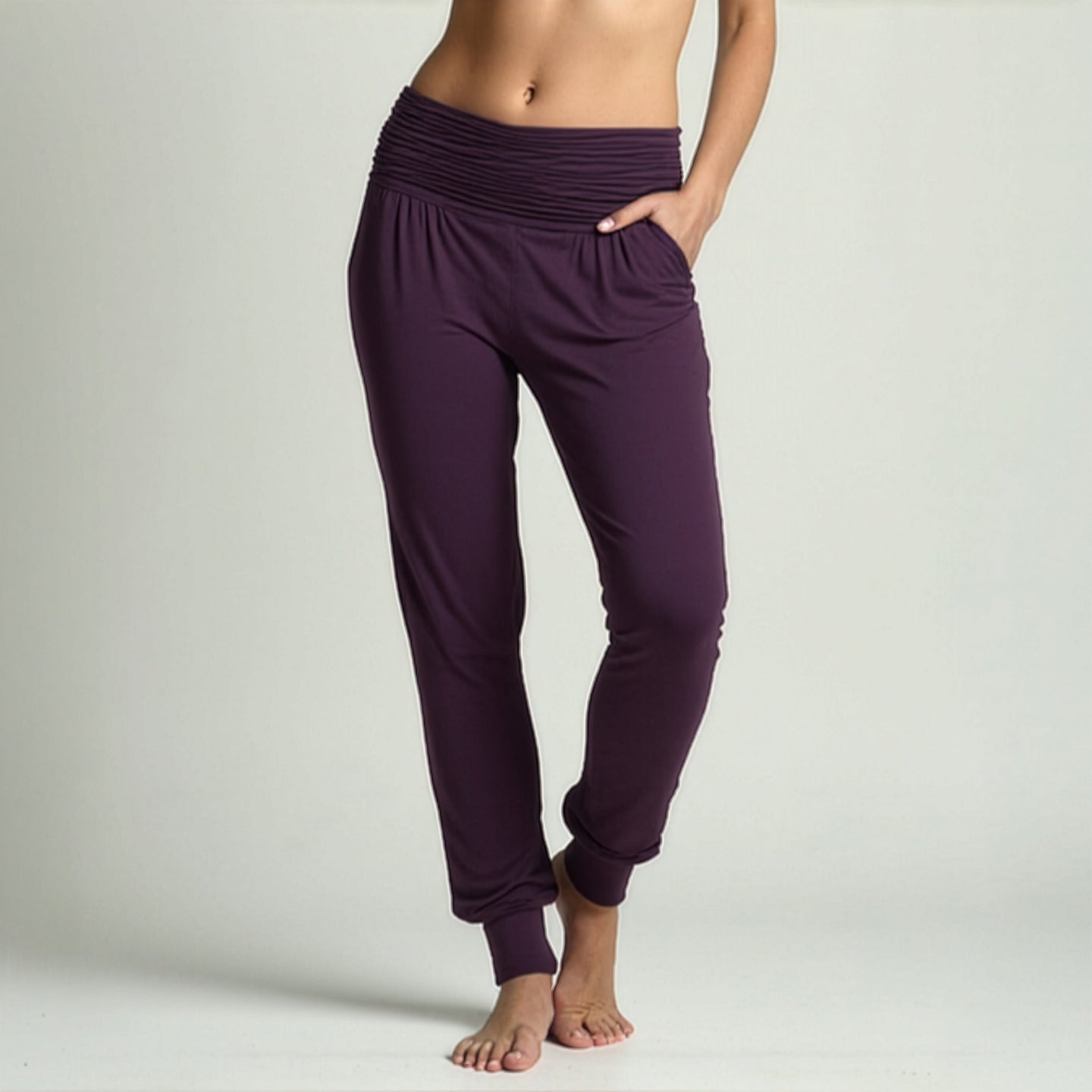 Yoga-Harempants "ala" - elderberry - YOGISTAR