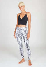 Yoga-Leggings Lux - animal black white - YOGISTAR