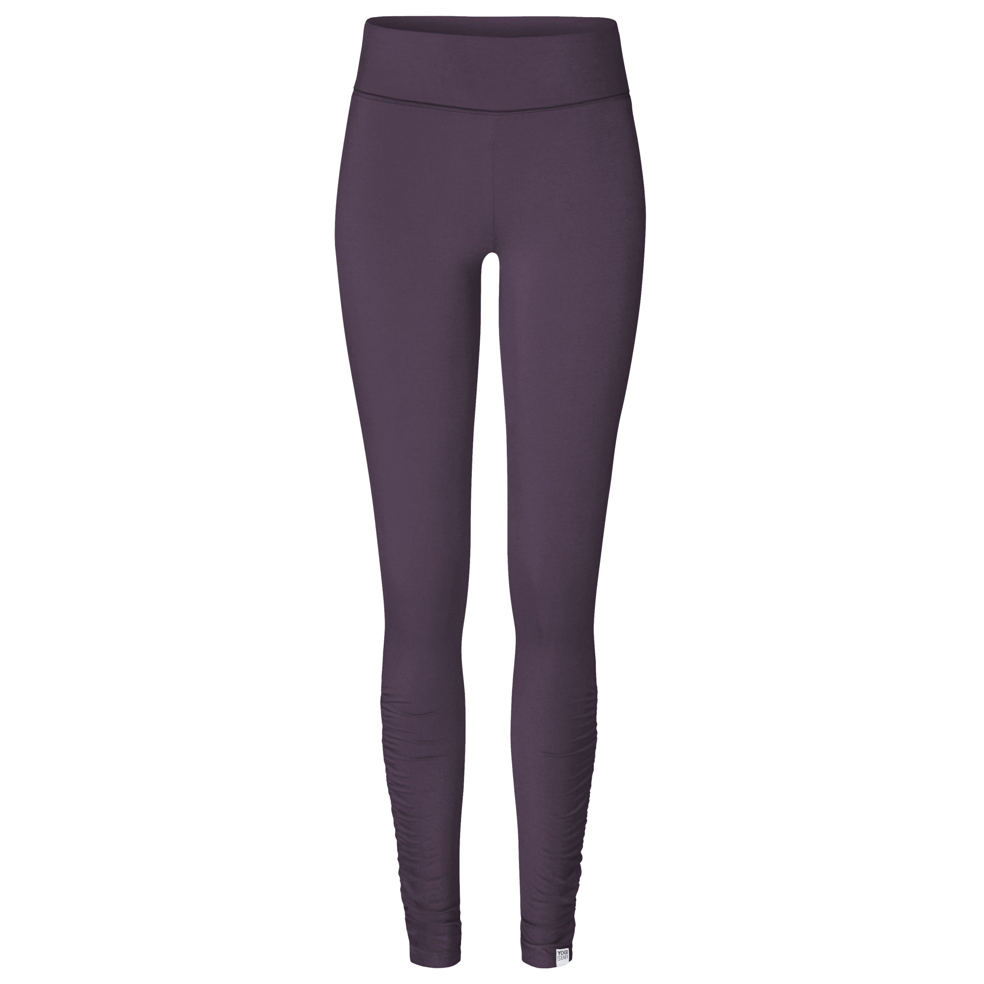 Yoga-Leggings rolldown "ala" - elderberry - YOGISHOP