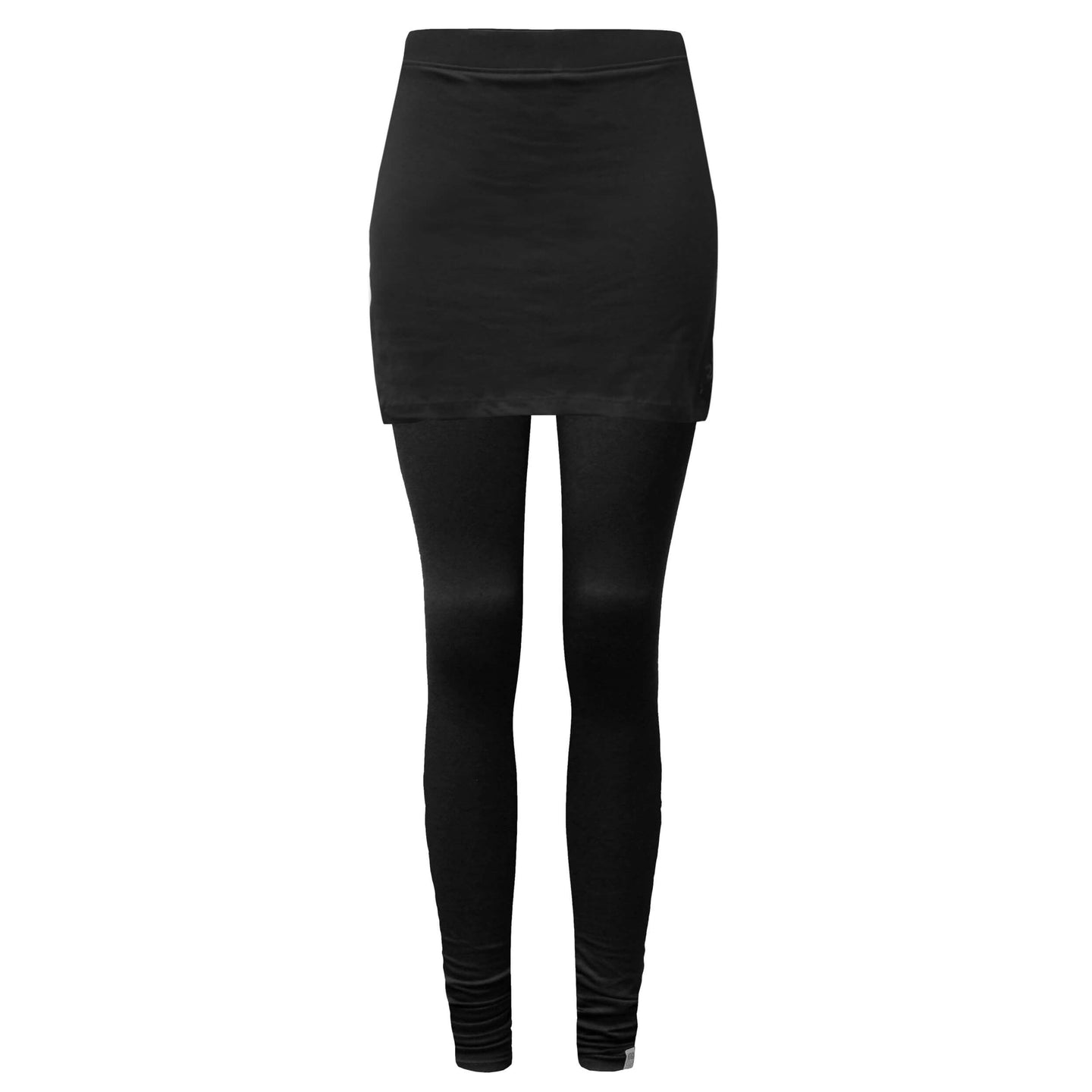Yoga-Leggings with Skirt - black - YOGISHOP