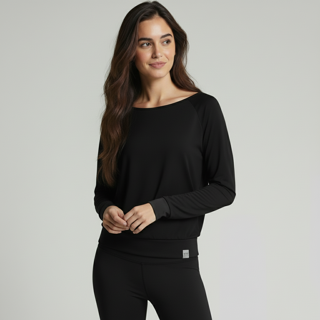 Yoga-Longsleeve "ala" - nero