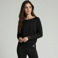 Yoga-Longsleeve "ala" - black
