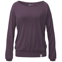Yoga-Longsleeve "ala" - elderberry - YOGISHOP