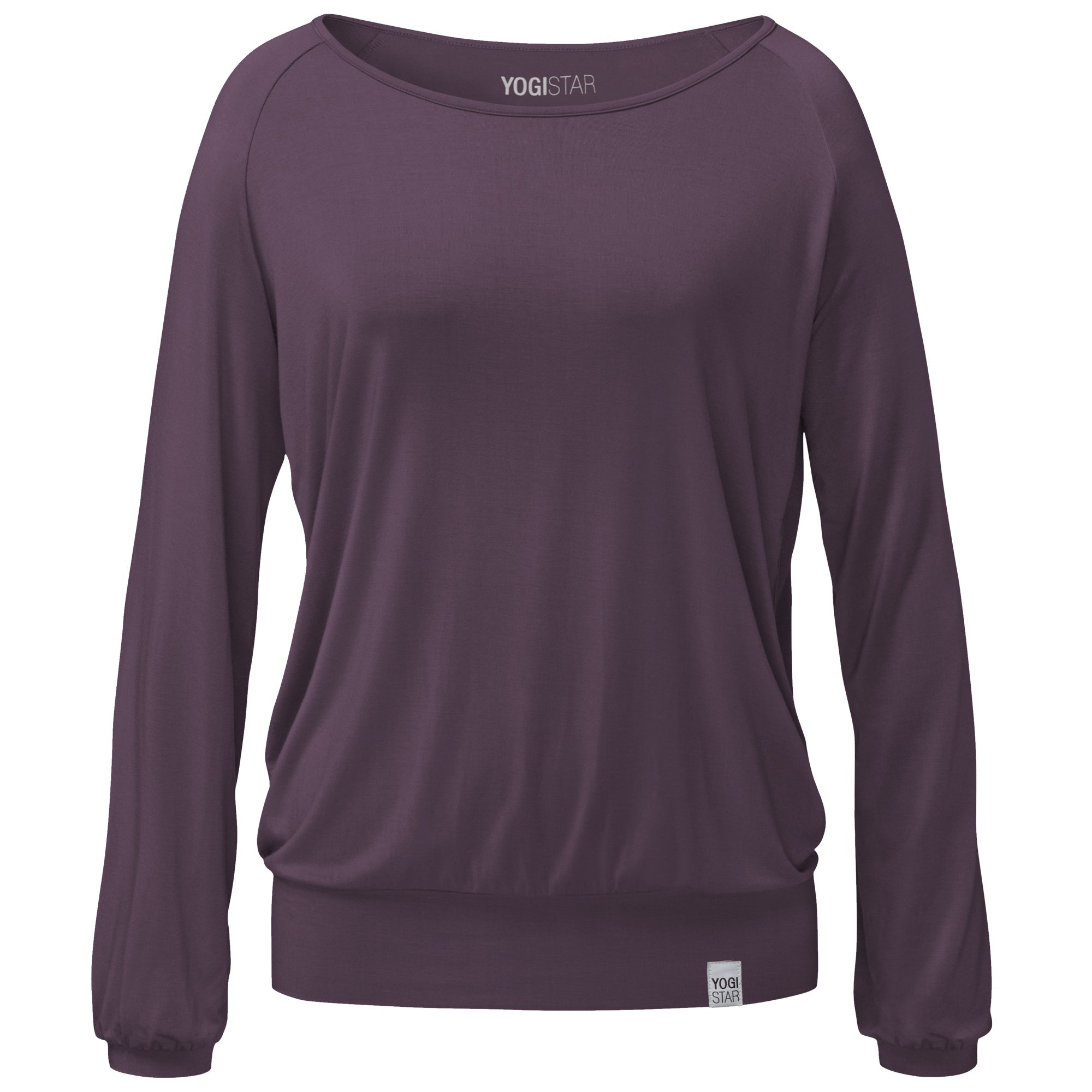 Yoga-Longsleeve "ala" - elderberry - YOGISHOP