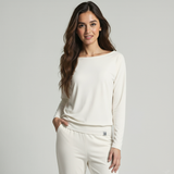 Yoga-Longsleeve "ala" - ivory