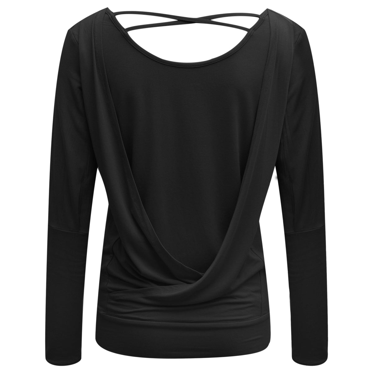 Yoga-Longsleeve flowing shakti "ala" - black