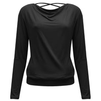 Yoga-Longsleeve flowing shakti "ala" - black - YOGISHOP