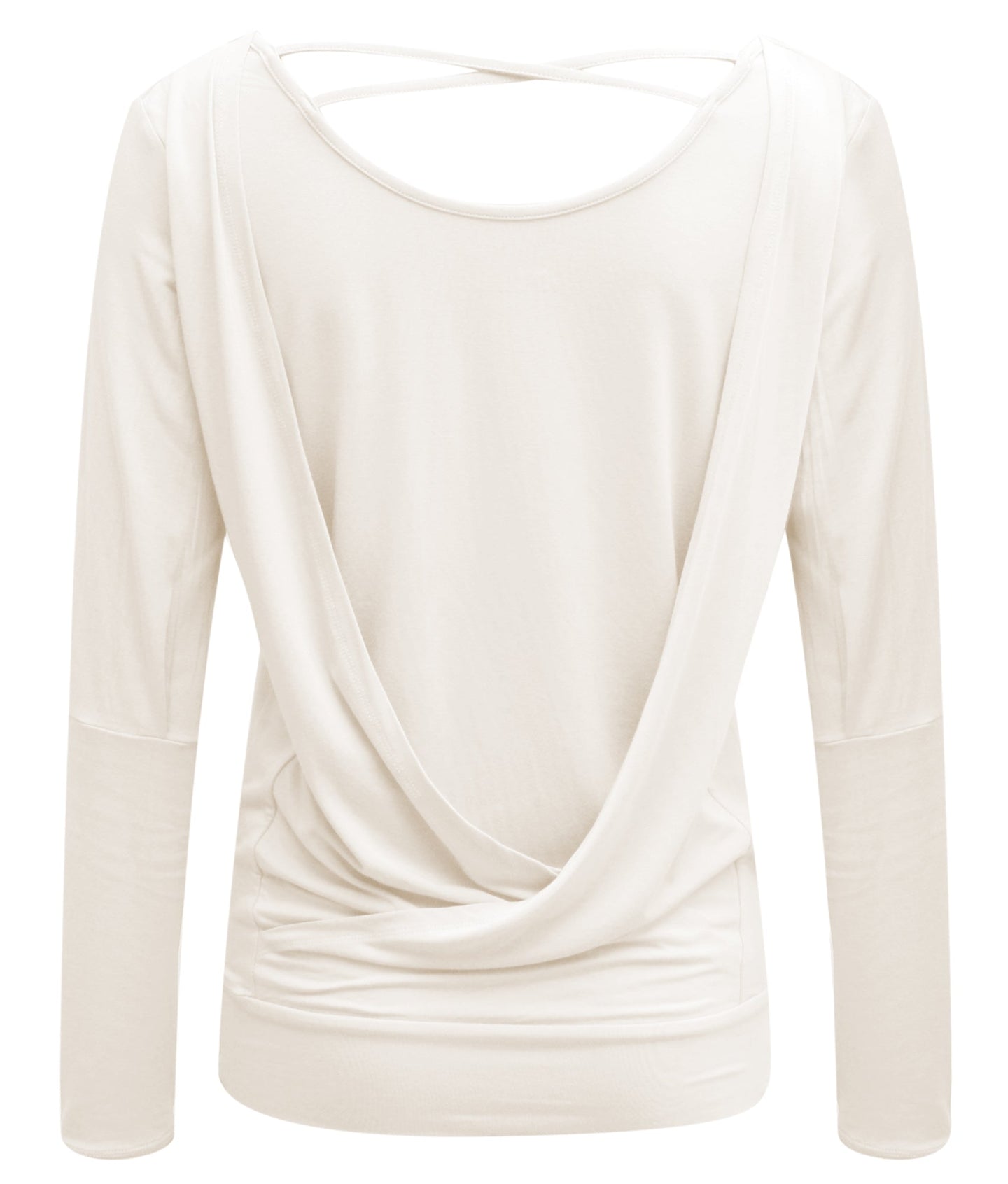 Yoga-Longsleeve flowing shakti "ala" - ivory - YOGISHOP