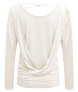 Yoga-Longsleeve flowing shakti "ala" - ivory - YOGISHOP