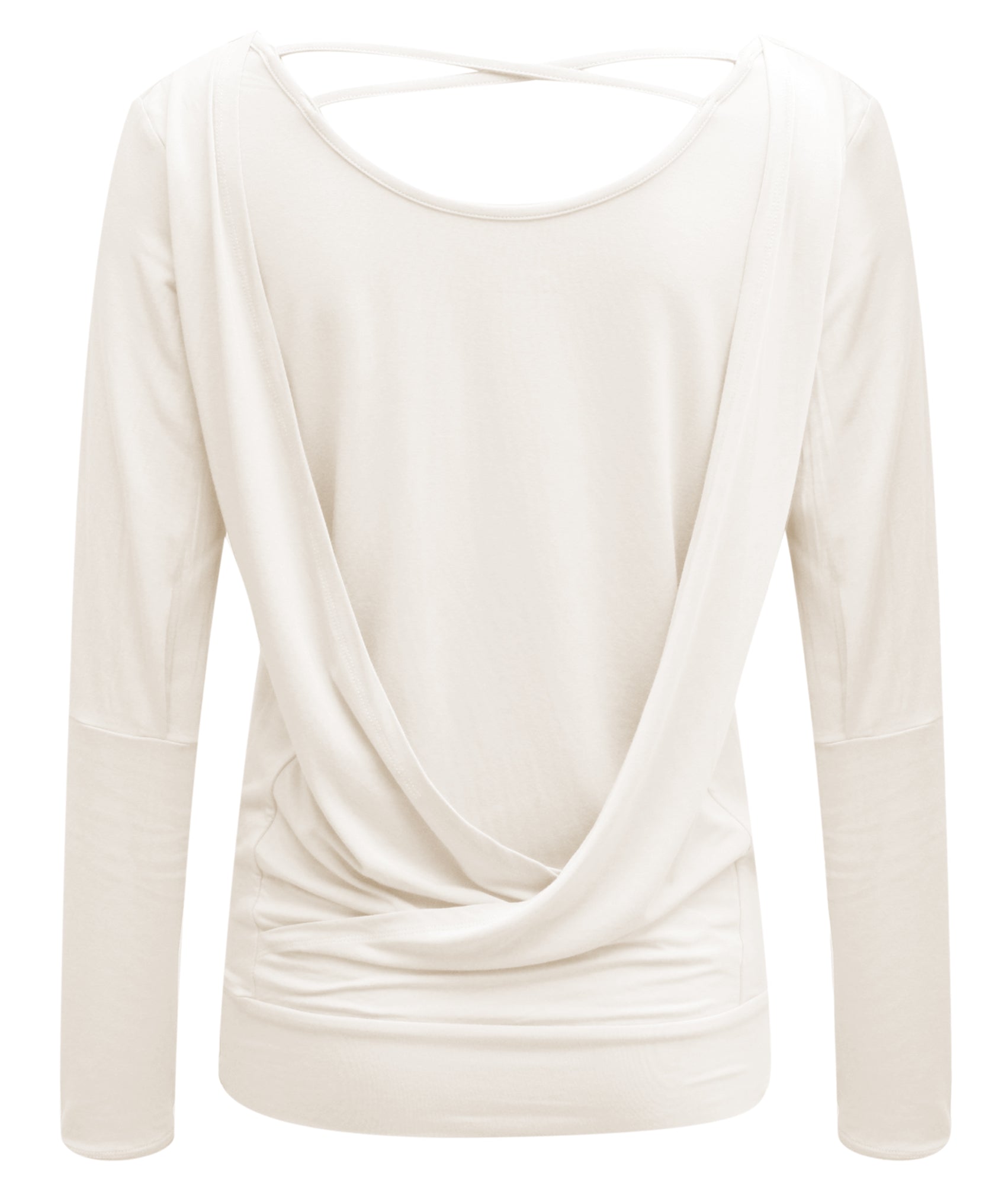 Yoga-Longsleeve flowing shakti "ala" - ivory - YOGISHOP