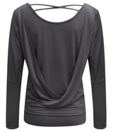 Yoga-Longsleeve flowing shakti "ala" - stonehenge - YOGISHOP