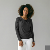 Yoga-Longsleeve flowing shakti "ala" - stonehenge