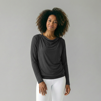 Yoga-Longsleeve flowing shakti "ala" - stonehenge - YOGISTAR