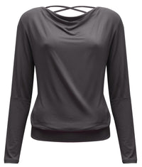 Yoga-Longsleeve flowing shakti "ala" - stonehenge - YOGISHOP