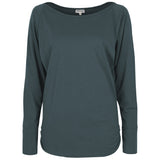 Yoga-Longsleeve "rheia" - pine green - YOGISHOP