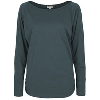 Yoga-Longsleeve "rheia" - pine green - YOGISHOP
