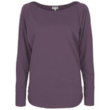 Yoga-Longsleeve "rheia" - velvet plum