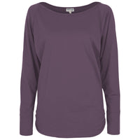 Yoga-Longsleeve "rheia" - velvet plum