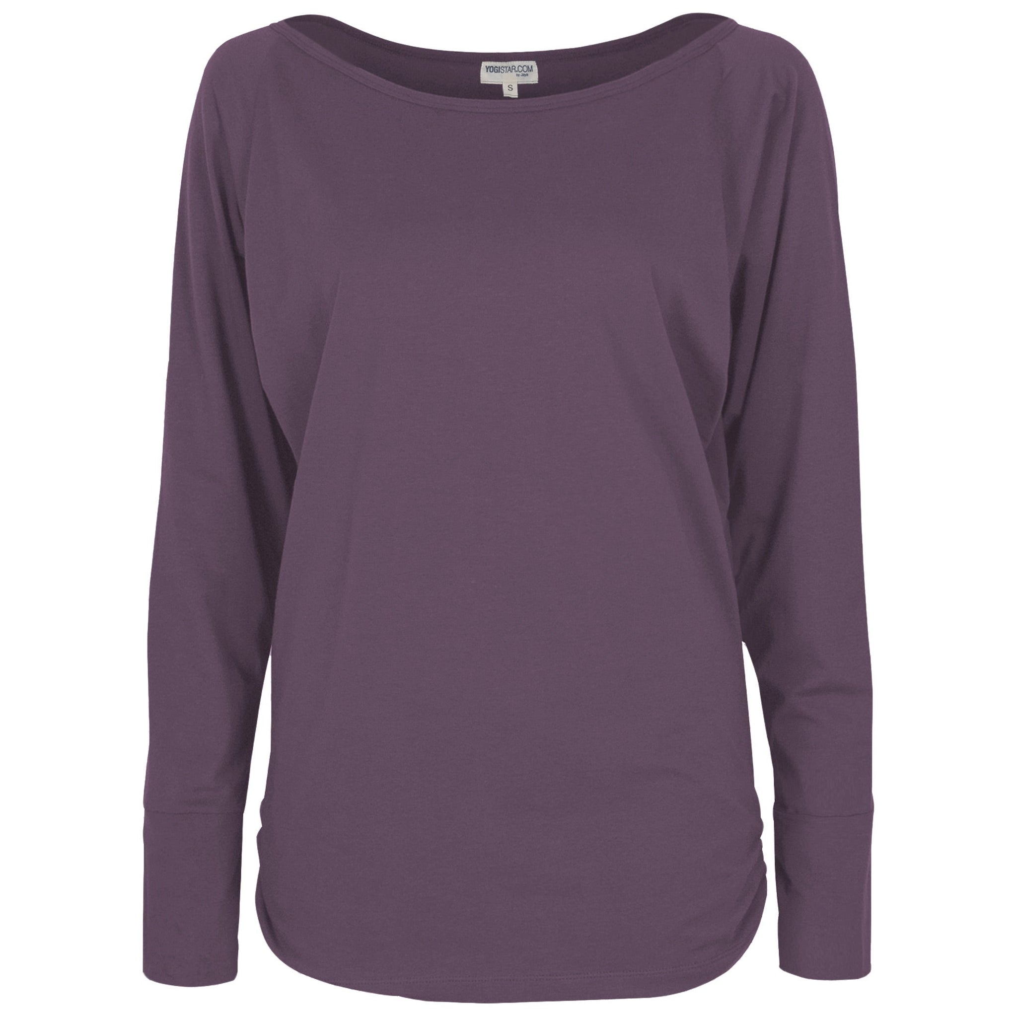 Yoga-Longsleeve "rheia" - velvet plum