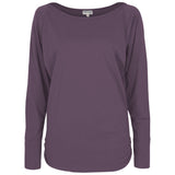 Yoga-Longsleeve "rheia" - velvet plum - YOGISHOP