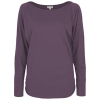 Yoga-Longsleeve "rheia" - velvet plum - YOGISHOP