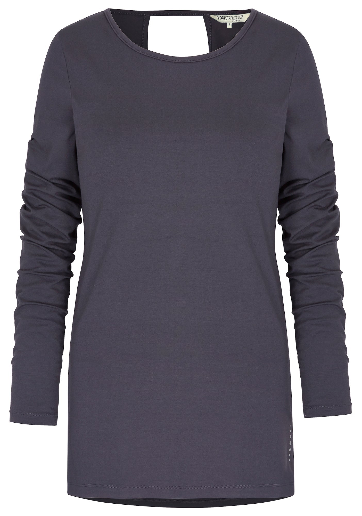 Yoga-Top "Open Back" - pebble - YOGISHOP