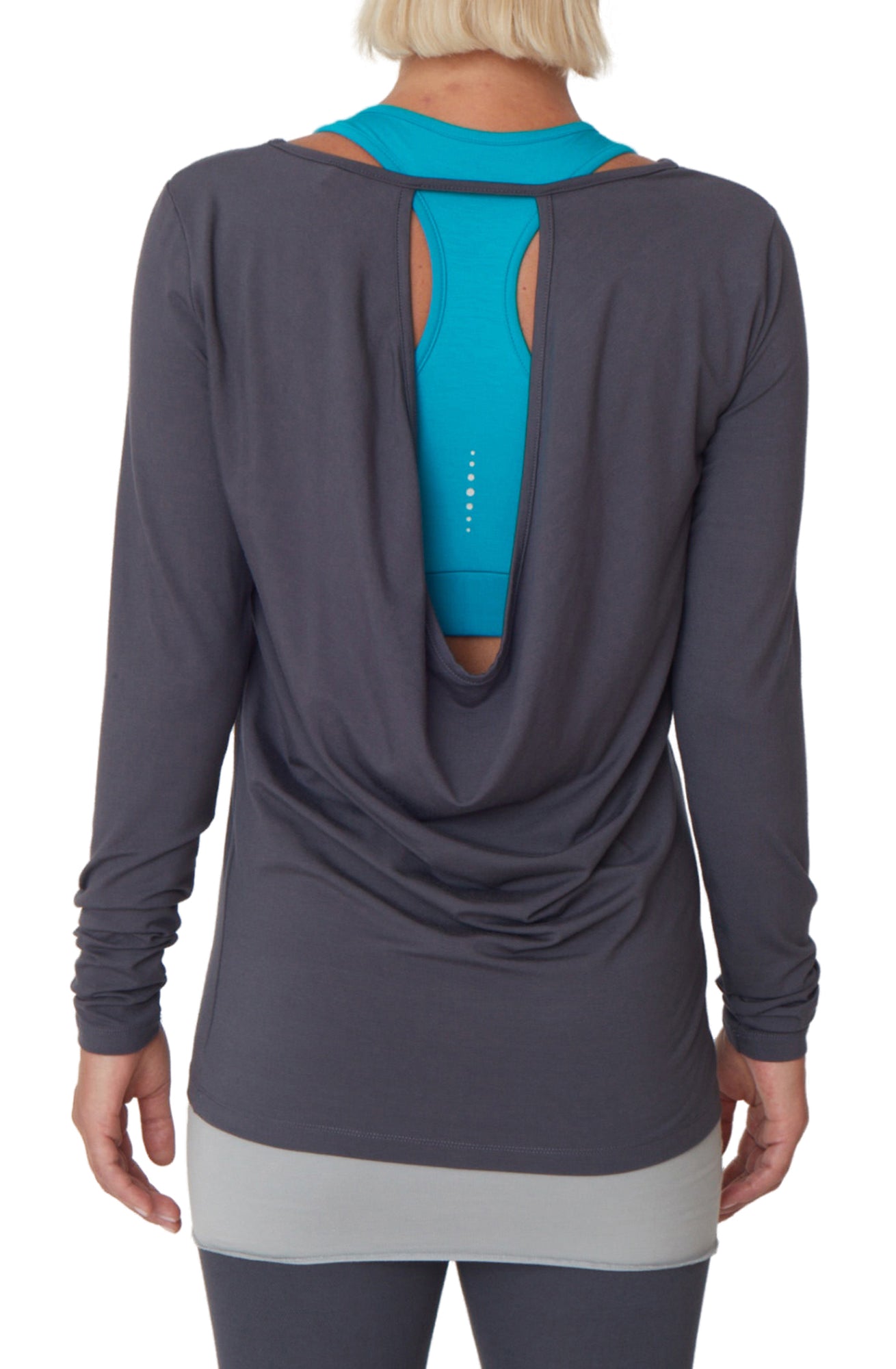 Yoga-Top "Open Back" - pebble