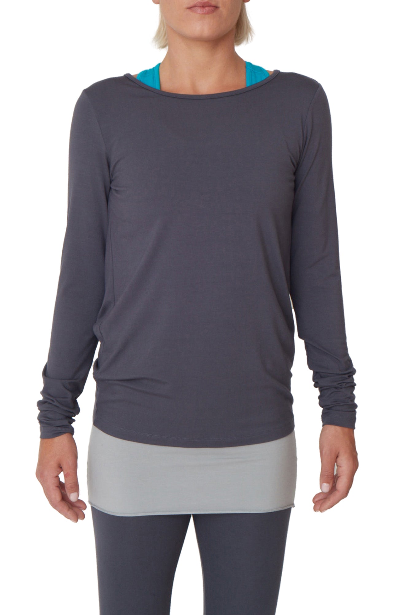 Yoga-Top "Open Back" - pebble