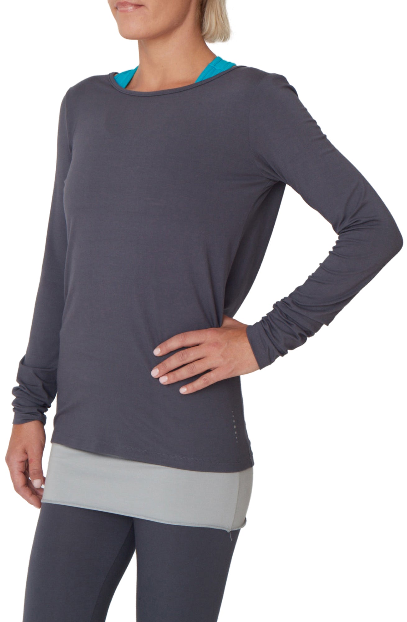 Yoga-Top "Open Back" - pebble