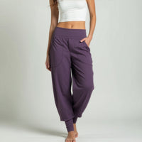 Yoga-Harempants "rheia" - velvet plum