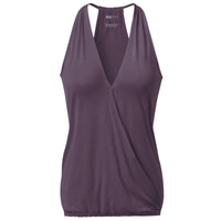 Yoga-Racerback V-Neck "ala" - elderberry - YOGISHOP