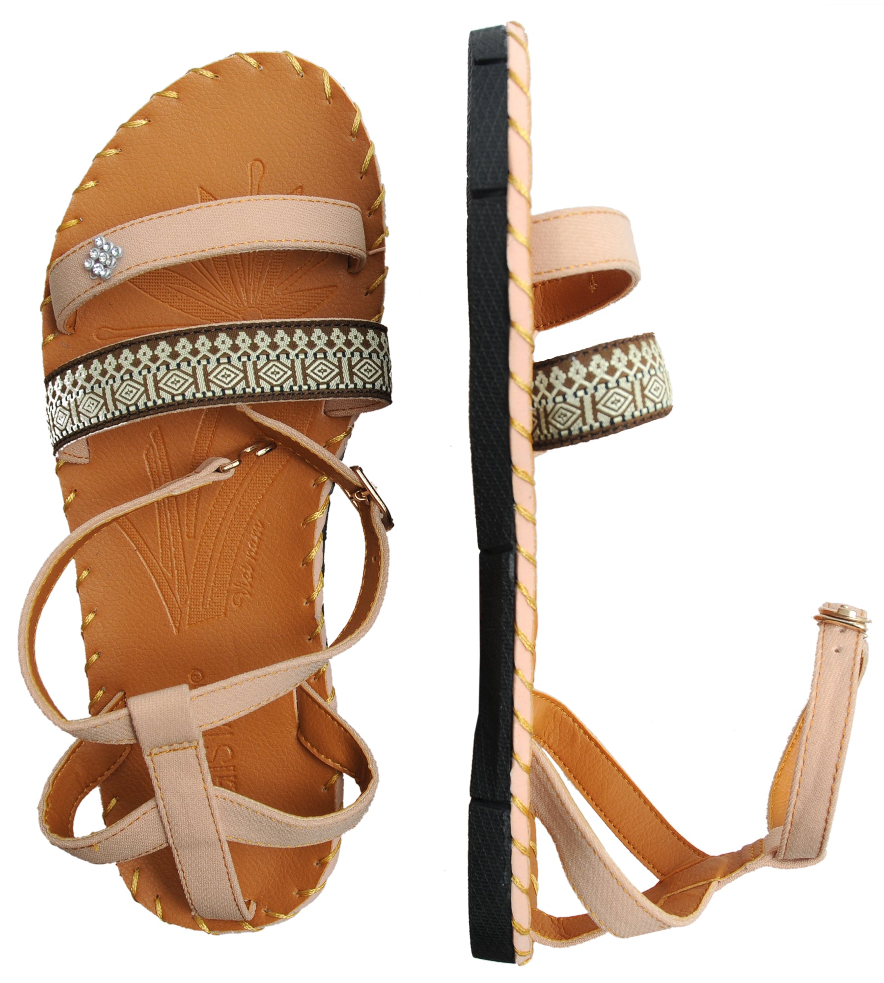 Yoga-Sandalen easy strap - beige - YOGISHOP