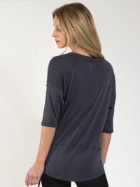 Yoga-Shirt Sara - Dark Grey - YOGISTAR