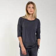 Yoga-Shirt Sara - Dark Grey - YOGISTAR