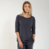Yoga-Shirt Sara - Dark Grey - YOGISTAR